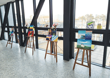 학생소식 동아리소식 그림동아리 ‘그리민’ 그림 전시회를 열다